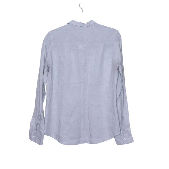 FRANK & EILEEN Barry Tailored Button-Up Shirt Mint Polka Dot Casual Women's M - Picture 2 of 15